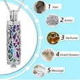 thumbnail image 4 of Memorial Necklace Ashes Container Locket Cremation Neck Jewelry for Ashes/Hair Elegant Locket Necklace for Women Men, 4 of 16
