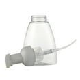 thumbnail image 4 of pdqouc 250ML Foam Pump Bottle Empty Refillable Clear Easy Press Oval Plastic Foaming Hand Soap Dispenser Bottle for Liquid Soap on Kitchen and Bathroom Sinks, 4 of 5