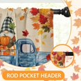 thumbnail image 6 of Hello Autumn Kitchen Window Curtains and Valances Set 36 Inch, Fall Truck Pumpkins Gnomes Maple Tree Short Tier Curtain for Cafe Living Room Bathroom, Vintage 3 Pieces Set Kitchen Decor, 6 of 6