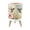 Color 3, variant on Small Trash Can with Lid Marble Abstract Stone Warm Beige Gold Veins 1.8 Gallon Dog Proof Trash Can Round Garbage Can Waste Bin Wastebasket for Bathroom Bedroom Living Room
