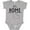AC-Heather Grey, variant on It's Home- State of Idaho Outline Boys or Girls Baby Bodysuit