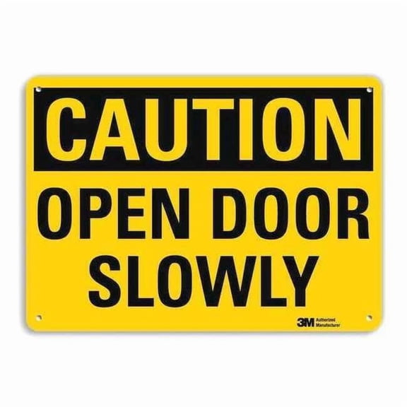 Lyle Caution Sign,7 in x 10 in,Aluminum U1-1067-NA_10x7