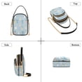 thumbnail image 3 of FORMRS Crossbody Bag for Women Quilted Travel Shoulder Cell Phone Purse with Chain Strap Handbag, Blue Rabbits, 3 of 7