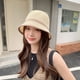 thumbnail image 5 of Sombrero de pescador tejido con circunferencia de cabeza grande para mujer, gorro de pescador con protección solar, para playa al aire libre, 58-60cm, 5 of 5