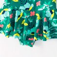 thumbnail image 4 of Godderr Kids Toddler Girls One Piece Swimsuits Crushed Flower Suspenders Stretch Bikini Summer Bathing Suits 4-12 Years Old, 4 of 6
