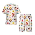 thumbnail image 1 of Fotbe Childrens Party Pijama Estampada de 2 Piezas para Niños – Ropa de Dormir de Manga Corta Cómoda para Niños y Niñas, Camiseta y Shorts de Algodón-Small, 1 of 6