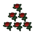 thumbnail image 2 of 6Pcs Rose Embroidery Badge Clothes Fabric Patch Applique Decor Diy, 2 of 3