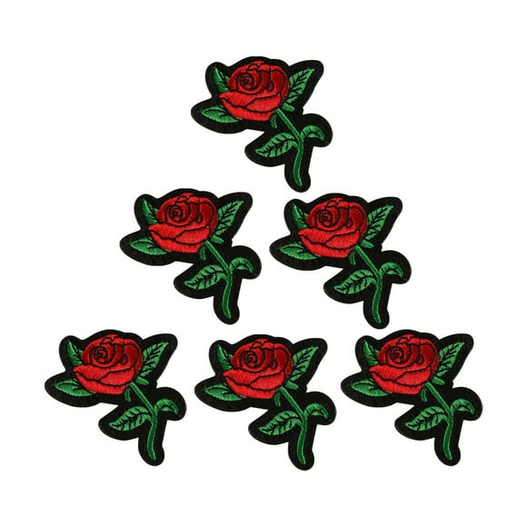 Piezas de Insignias Rosas de Ropa Parches de Tela Apliques de Decoración Diy Xihbxyly