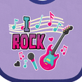 thumbnail image 4 of Inktastic I Rock with Guitar Microphone and Music Notes Boys or Girls Baby Bib, 4 of 4