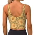 thumbnail image 3 of Lsque Cartoon Squirrel Printed Women'S Sports Bra, Compression, Moisture Wicking, High-Impact Sports Bra For Women,Supportive sports bra-X-Large, 3 of 9