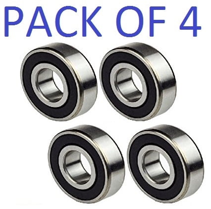 10 pcs 6004 2RS double rubber sealed ball bearing 20x 42x 12 mm 
