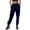 Navy, variant on Rhuody Women Pants Slim Leg Jogger Trousers Loose Fit Mid Rise Elastic Waist Solid Color Sweatpants Fashion Clothing Beige L