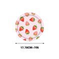 thumbnail image 3 of Antqov Strawberry Party Theme Tableware Set Disposable Decorative Tableware Paper Set, Home Accessories, 3 of 4