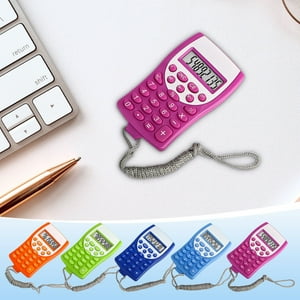 Sentmoon Desk Calculator Calculator Colorful Handheld Calculator with Lanyard Portable
