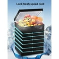 KRIB BLING Chest Freezer 3.5 Cu.Ft Mini 7 Gears Temperature Control