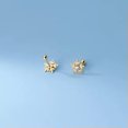 thumbnail image 2 of EOEMY 925 Sterling Solid Silver Snowflake &Beads Two-Way Wearing Stud Earrings Studs-Silver, 2 of 5
