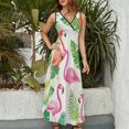 thumbnail image 4 of Flamingo Pattern King Size Sleeveless Dress Dresses Summer Women Dresses Clothing Woman Dresses Dress, 4 of 7