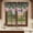 Brown, variant on Spring Pink Roses Valances for Windows, Decorative Rod Pocket Window Valance Curtains, Pastoral Eucalyptus Leaves Rustic Burlap Short Curtain Drapes for Kitchen/Living Room, 2 Panels, 42" W x 18" L