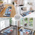 thumbnail image 6 of Yayeee Runner Rug for Bedroom 2'x6' Machine Washable Hallway Non Slip Mat, Black Cats and Hearts, 6 of 8