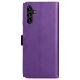 thumbnail image 4 of SaniMore for Samsung Galaxy A13 5G Case, with RFID Blocking [2 Card Slots] PU Leather Cover with Detachable Hand Strap Flip Kickstand Magnetic Wallet Cover for Samsung A13 5G, Purple, 4 of 9