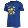 thumbnail image 2 of Youth Nike Stephen Curry Royal Golden State Warriors Logo Name & Number Performance T-Shirt, 2 of 3
