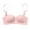 Pink Bra for Women, variant on Cross Strap & Stretchy Smocked Back Secure Fit Bra for Women Cleavage Bra Minimalist Bra Breathable Everyday Bras Lift and Support Push-Up Bra Bralette Pink M