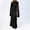 Black, variant on Elegant Women's Formal Dress For Daily Wear And Parties Round Neck Long Sleeve Solid Color Basic Style Versatile Outfit For Spring Summer And Fall Seasons Evening Dresses Caps And Gowns plus Size Long