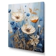 thumbnail image 2 of Designart "Calm Cornflower Meadows in White II" Floral Canvas Wall Art - Traditional White Cornflowers Living Room Canvas Art, 2 of 6