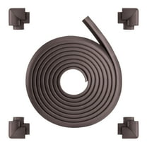 KFFKFF Baby Proofing Edge and Corner Protector, 18 ft Cushioning Strip, 8 Corner Guards, Soft Foam Material, Strong Adhesive, Child Safety Bumper for Furniture and Fireplace Protection
