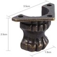 thumbnail image 4 of nipocaio 8pcs Antique Brass Corner Protector for Wood Furniture Jewelry Chest Box, 4 of 5