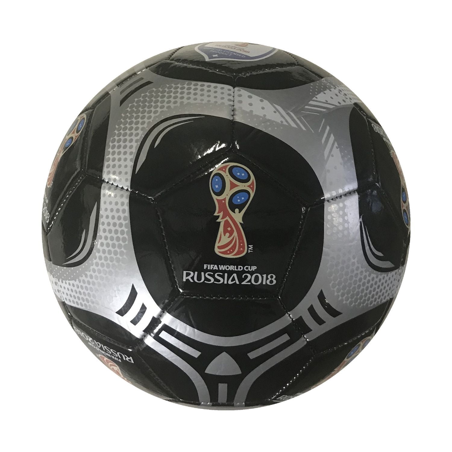 Ballon de Football Coupe Du Monde de la FIFA Russie 2018 - Noir/Argent