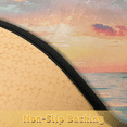 thumbnail image 5 of CURLYOOT Ocean Beach Sunrise Sunset Half Round Door Mat, Indoor Outdoor Entrance Rug, Semi Circular Area Rug, Non Slip Washable Absorbent Doormat, Laundry Room Rug 24'' x 36'', 5 of 7