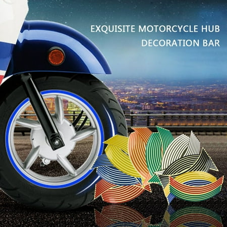Fluorescent Rim Tape Stickers Wheel Stripes Decals For Motorcycle Wheels Walmart Canada