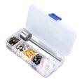 Grommets 4.5mm Plated Copper Metal Grommet Kit with Storage Box for