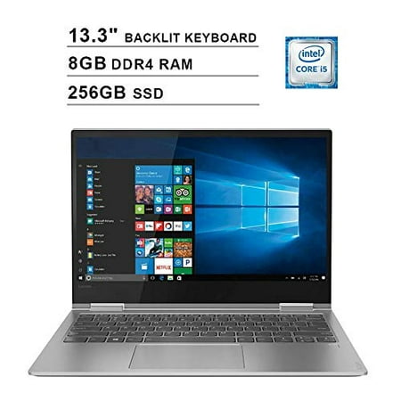 Lenovo Yoga 730 13.3 Inch FHD IPS 2-in-1 Touchscreen Laptop (Intel Quad-Core i5-8250U up to 4.6GHz, 8G RAM, 256GB PCIe SSD, Intel UHD Graphics 620, Backlit Keyboard, JBL Speakers, Win 10)