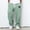 Green, variant on Men's Waffle Knit Straight Leg Pants, Relaxed Fit Drawstring Casual Trousers, Breathable Soft Everyday Pants, Solid Color Loungewear, 10 Colors, Sizes S-XXXXL
