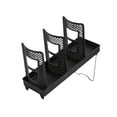 thumbnail image 4 of yotijay Bathroom Cup Dispenser Decor Mouthwash Cup Holder for Bathroom Home Tabletop Black Single Row, 4 of 9