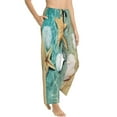 thumbnail image 2 of Kll Womens Starfish And Seashell Print Pajama Pants Soft Pajama Bottoms For Women Cozy Lounge Pants, 2 of 9