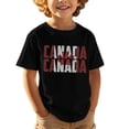 thumbnail image 1 of T-shirt Garçon Fierté du Canada Feuille d'Érable Canadienne Graphique Col Rond Manches Courtes Tee Filles Fête Nationale Drapeau Imprimé Festival Canadien Patriotique Tee de Festival pour Filles, 1 of 5