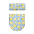 thumbnail image 5 of HELLHERO Keep Dust Stain Toilet Seat Cover Set Elastic Edge Elastic Fabric, Fits All Toilet Shapes, Elastic Bottom 17"x21", Lemon Fresh, 5 of 8