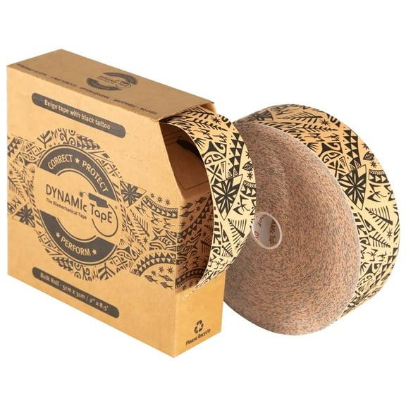 Dynamic Tape, Black Tattoo, 2 inch X 102 feet, 1 Bulk Roll
