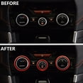 thumbnail image 3 of iFJF 3pcs Air Conditioner Climate Control Knob Outer Ring Covers Trim Red for Subaru Forester Impreza, 3 of 6