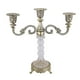 thumbnail image 4 of Candelabro de 3 brazos, elegante candelabro romántico de metal y cristal. Bronce, 4 of 9