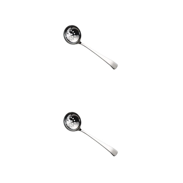 Toystoory Cucharas de acero inoxidable para café, té, sopa, arroz, postre, cuchara para crema, cucharón para hornear en la cocina, utensilios Type2 NO2