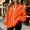 8# Orange, variant on Zip Up Jacket No Hood Casual Spring Fall Lightweight Oversized Bomber Jacket Women Hoodless Sweat Jacket Brown XL
