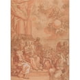 thumbnail image 2 of Johann Lorenz Haid 19x24 Black Ornate Framed Double Matted Museum Art Print Titled: The Virgin and Child with Saints and Angels, and God the Father in the Sky (Mid-18th Century), 2 of 5