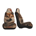 thumbnail image 3 of Sikiie Vintage Shiba Inu Art Car Seat Covers 2PCs Front Car Seat Covers Universal fit for Most Cars SUVs and Trucks-2 PCS, 3 of 9