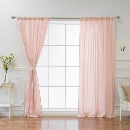 Best Home Fashion Abelia Belgian Flax Single Curtain