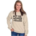 thumbnail image 4 of US Army Logo My Bro Defending Freedom Sweatshirt for Men or Women Brisco Brands S, 4 of 6
