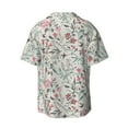 thumbnail image 4 of Goofa Fairy Floral Printed Men's Casual Short-sleeved Shirt,Lightweight Breathable Button-down,Summer Casual men's top,Versatile Fashion shirt-X-Large, 4 of 7